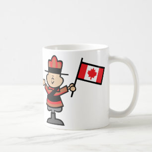 Caneca De Café Mountie dos desenhos animados