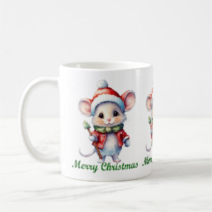 Caneca De Café Mouse de Natal bonito, Mug