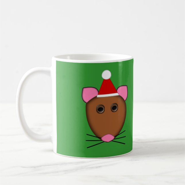 Caneca De Café Mouse de Natal Merry Mug (Esquerda)