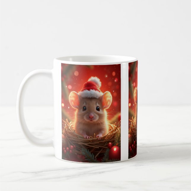 Caneca De Café Mouse de Natal Mug (Esquerda)