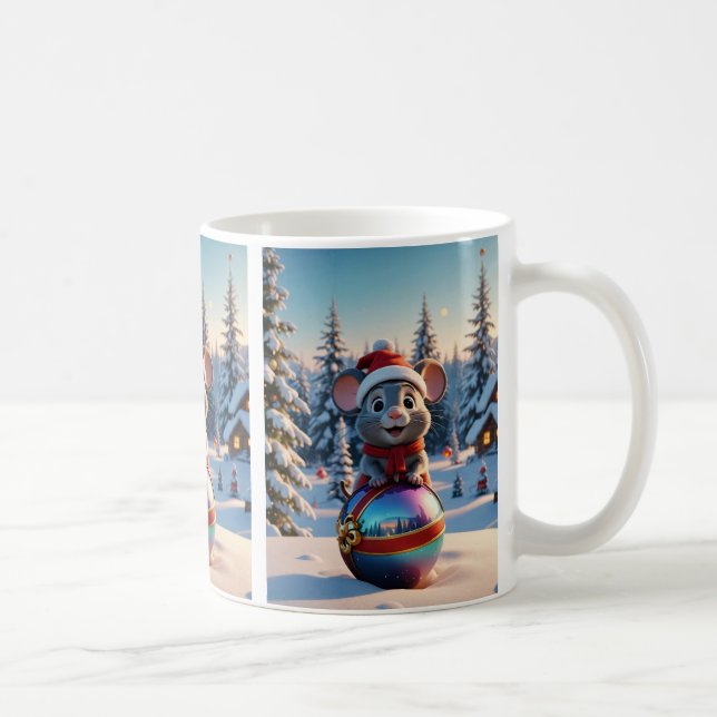 Caneca De Café Mouse de Natal Mug (Direita)