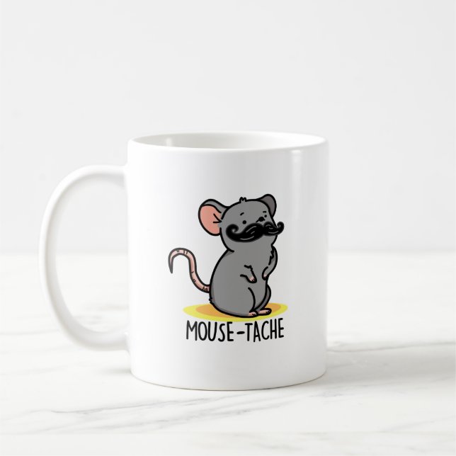 Caneca De Café Mouse Engraçado, Arma de Mouse Engraçado (Esquerda)