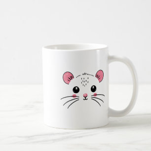Caneca De Café Mouse Face Costume Girl Birthday Mouse Halloween
