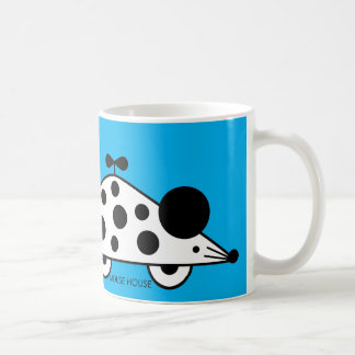 Caneca De Café Mouse House BW Turquoise Mug