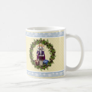 Caneca De Café Mouseking Nutcracker Wreath Christmas Mug