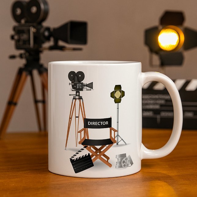 Caneca De Café Movie Diretor Set Mug (Criador carregado)