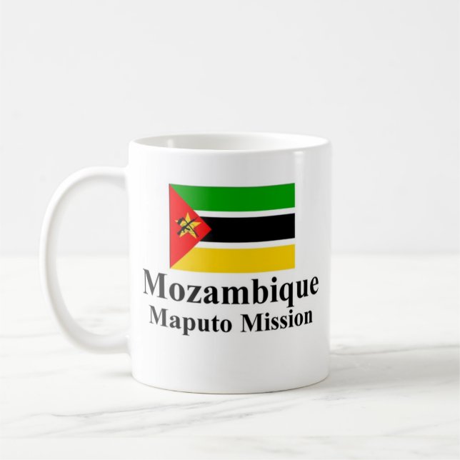 Caneca De Café Mozambique Maputo Drinkware (Esquerda)