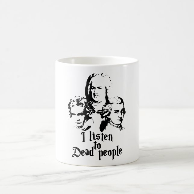 Caneca De Café Mozart Bach Beethoven (Centro)