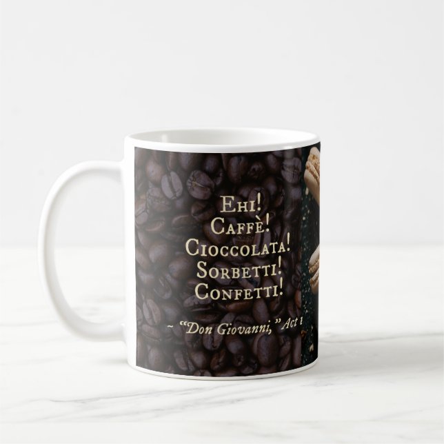 Caneca De Café Mozart Don Giovanni Opera Coffee Mug (Esquerda)
