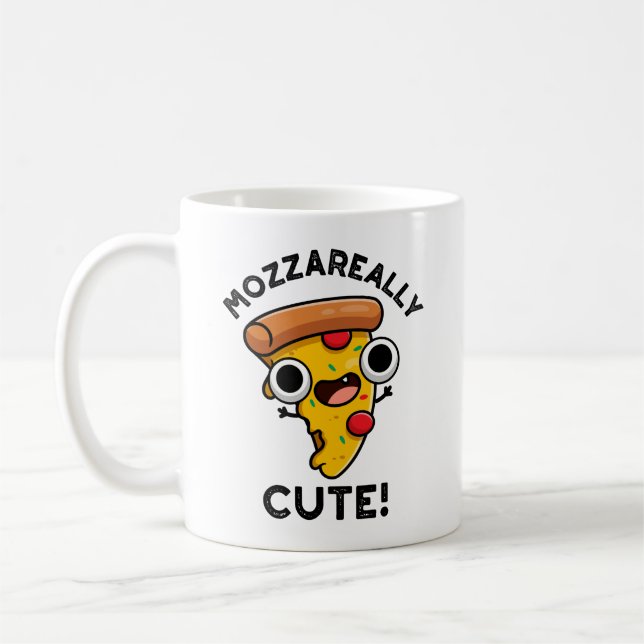 Caneca De Café Mozza é muito bonito, Pizza Engraçada (Esquerda)