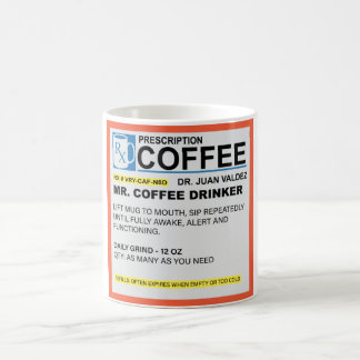 Caneca De Café Mr. Coffee Drinker Prescription Mug