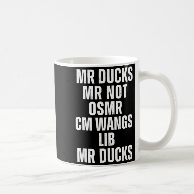 Caneca De Café Mr Ducks Mr Not Duck Joke Phonetic Puzzle  (Direita)