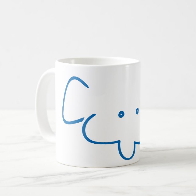 Caneca De Café Mr Elephant (Frente Esquerda)