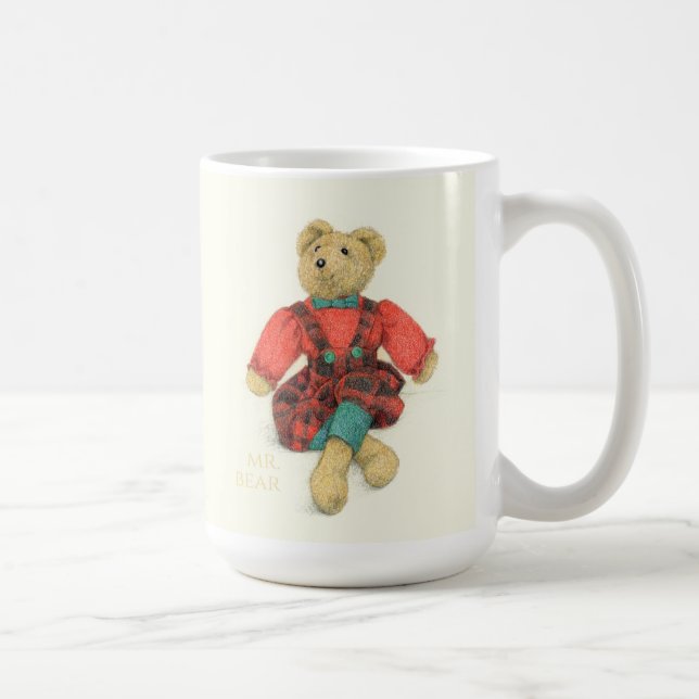 Caneca De Café MR & SRA. BEAR Tall White Mug (Direita)