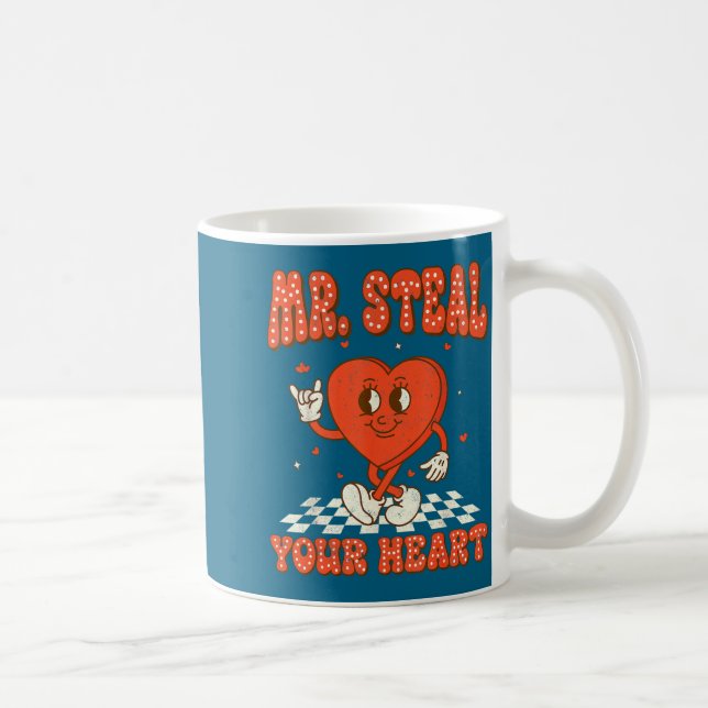 Caneca De Café Mr Steal Your Heart For Boys Toddlers Valentine's  (Direita)