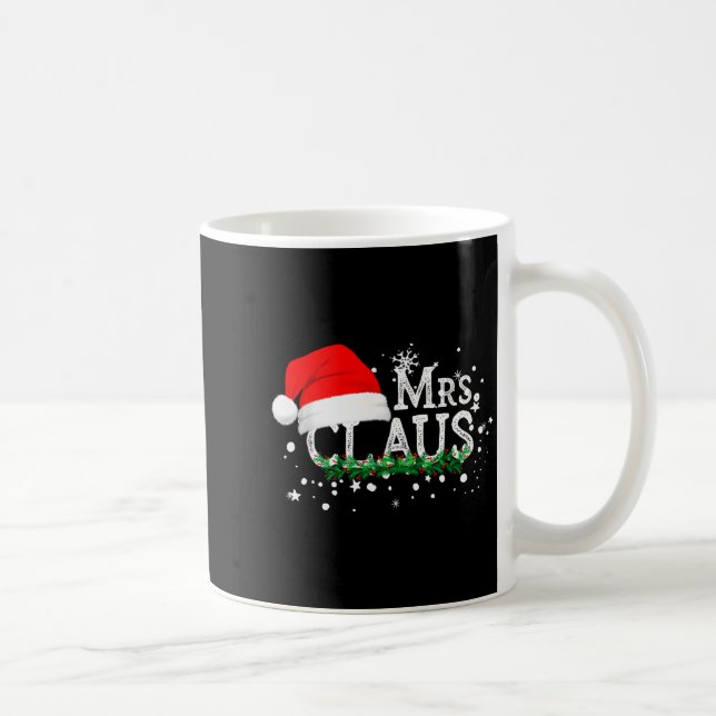 Caneca De Café Mrs Claus Christmas Couples Matching Her Xmas Paja (Direita)