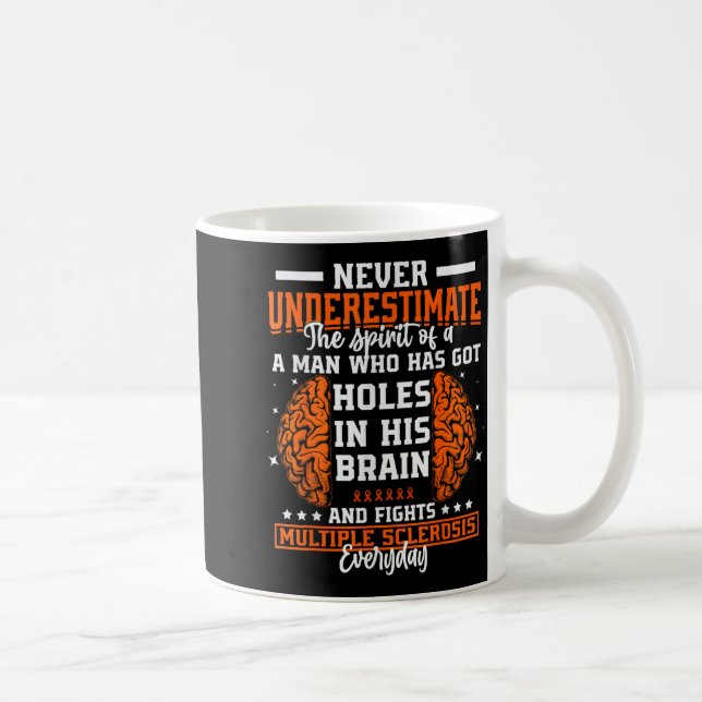 Caneca De Café Ms Awareness Funny Multiple Sclerosis Awareness Fu (Direita)