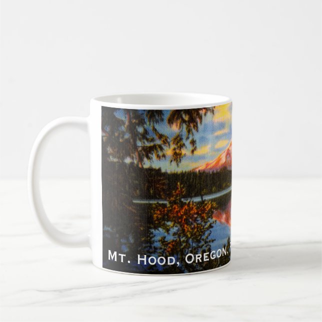 Caneca De Café Mt. Hood, Oregon Crystal Clear Lost Lake (Esquerda)