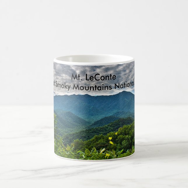 Caneca De Café Mt. LeConte, Excelente Enfumaçado Montes Mug (Centro)