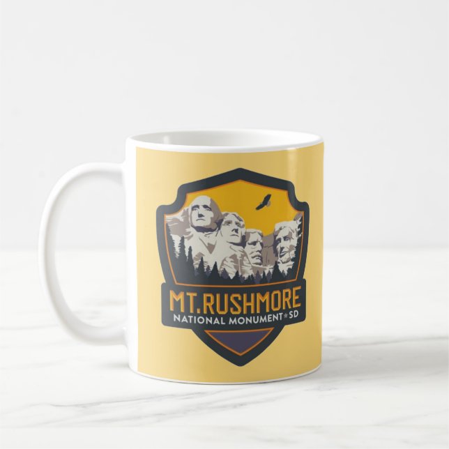 Caneca De Café Mt Rushmore National Memorial Mug (Esquerda)