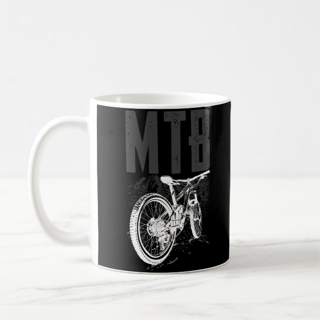 Caneca De Café MTB Mountain Bike Bicycle Mountain Biking Bikking (Esquerda)