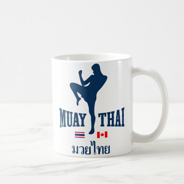 Caneca De Café Muay Tailândia tailandesa Canadá (Direita)