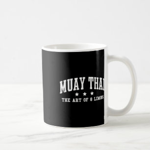 Caneca De Café Muay Thai A Arte dos 8 Membros Muay Thai Kickboxin