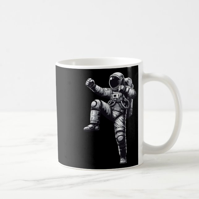 Caneca De Café Muay Thai Astronaut Kickboxing (Direita)