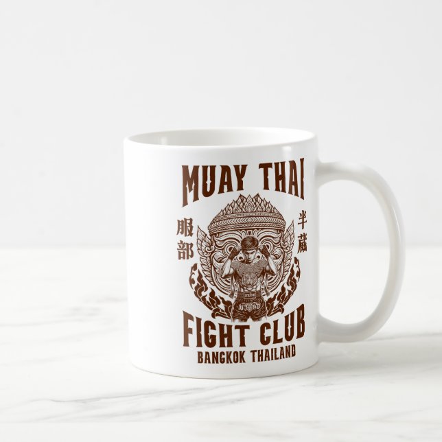Caneca De Café Muay Thai Boxer Boxer Boxer Boxer Muay Thai Figh (Direita)