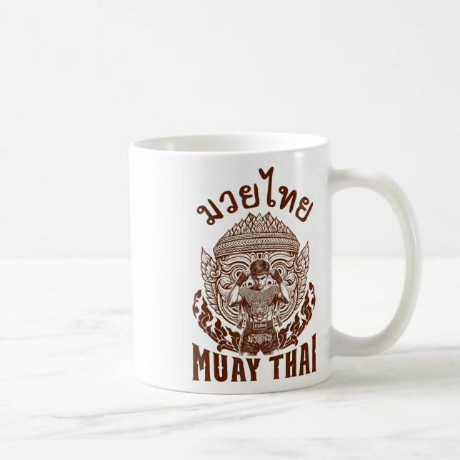 Caneca De Café Muay Thai Boxer Boxer Lover Thai Boxing Tailândia (Direita)