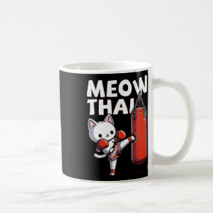 Caneca De Café Muay Thai Cat Meow Tailandês