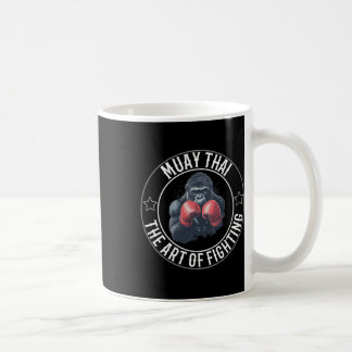 Caneca De Café Muay Thai Gorilla - Arte De Combater O Boxing Tail