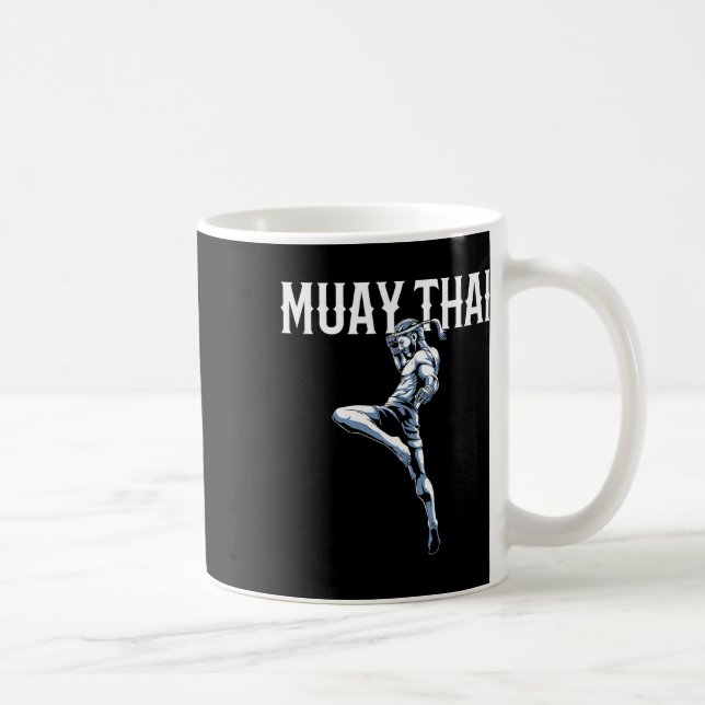 Caneca De Café Muay Thai - Tailandês Boxing E Kickboxing (Direita)