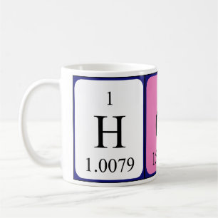 Caneca De Café Mudança de nome de mesa periódica a quente