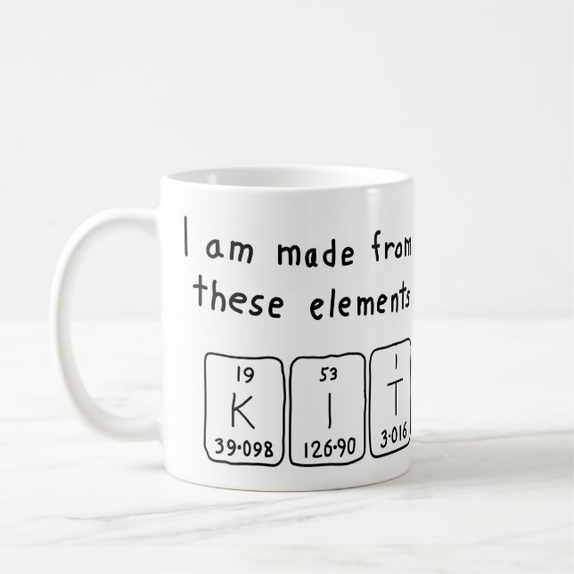 Caneca De Café Mudança de nome de mesa periódica do kit (Esquerda)
