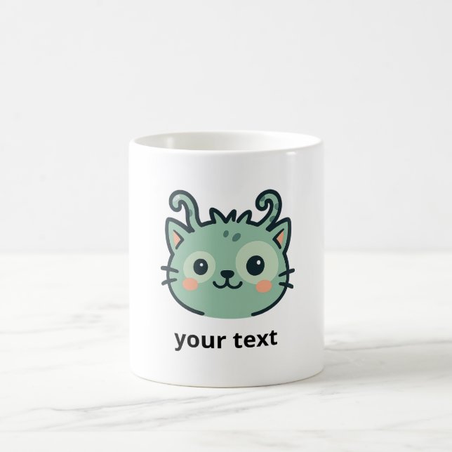 Caneca De Café Mudança Personalizada de Gato de Zoo Wonky | Adici (Centro)