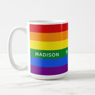 Caneca De Café Mudanças de nome personalizado do Sinalizador de 