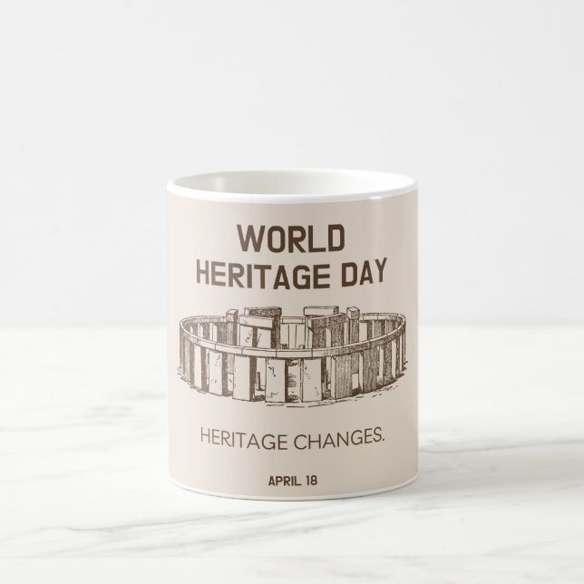 Caneca De Café Mudanças no Patrimônio Mundial 2023 (Centro)