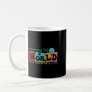 Caneca De Café Mudando o mundo um fonema de cada vez