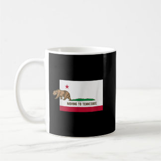 Caneca De Café Mudando Para O Tennessee Deixando A Califórnia Eng