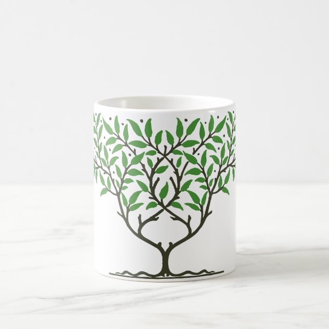 Caneca De Café Muf de café da árvore fruta (Centro)