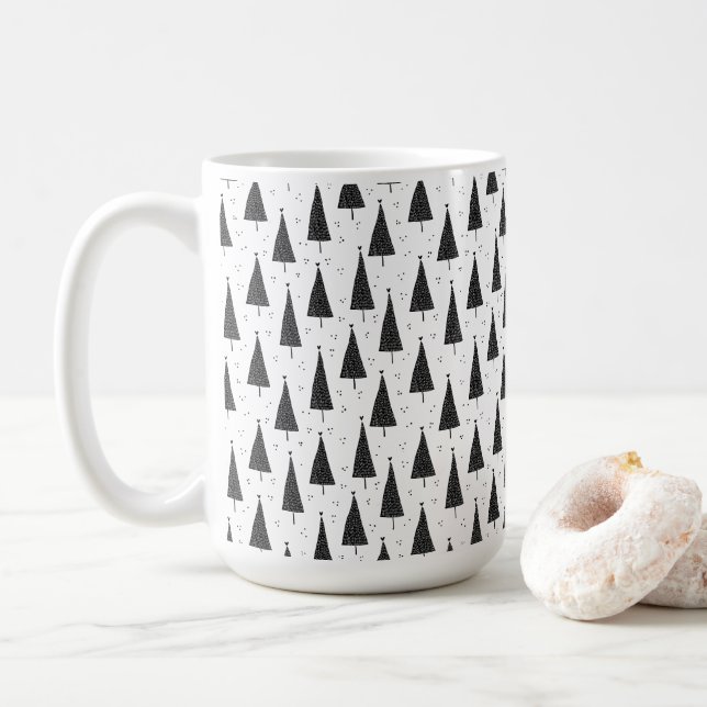 Caneca De Café Mug (443 ml) - Christmas Pattern (Com Donut)