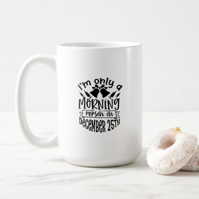 Caneca De Café Mug (443 ml) - December 25th (Com Donut)