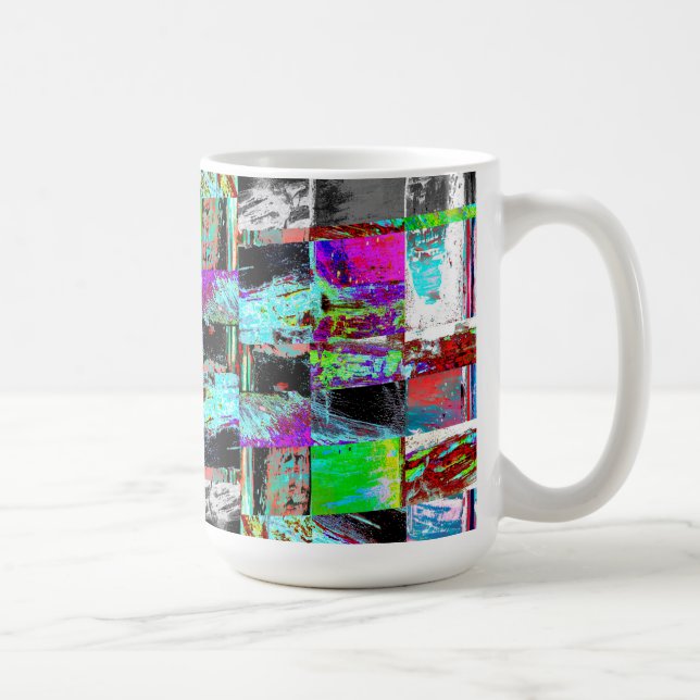 Caneca De Café Mug – Abstract Grid (Direita)