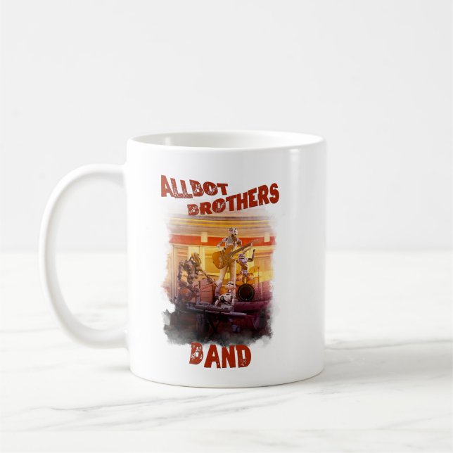 Caneca De Café mug allbot banda do irmão do conserto de discos (Esquerda)