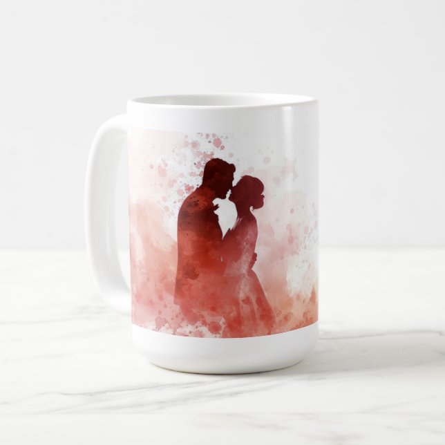 Caneca De Café Mug - Aniversário de Casamento (Frente Esquerda)