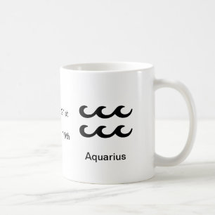 Caneca De Café Mug - Aquarius gliph