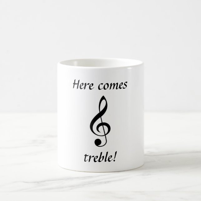 Caneca De Café Mug "Aqui Vem Treble" (Centro)