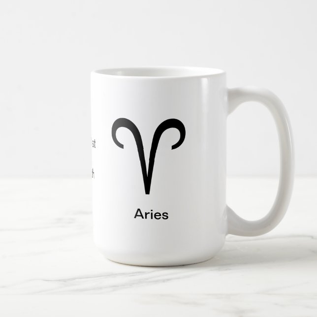 Caneca De Café Mug - Aries gliph (Direita)