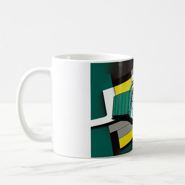 Caneca De Café Mug art abstrait Montre (Esquerda)